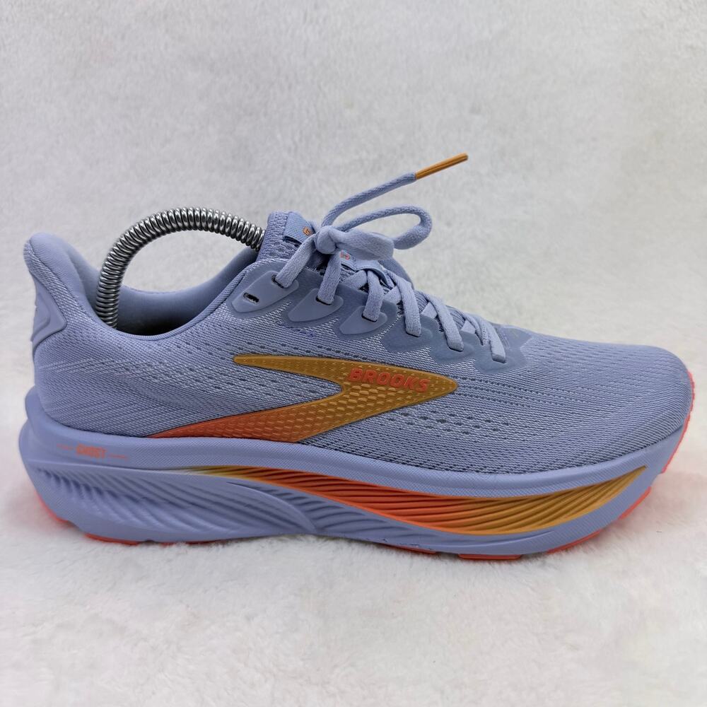 Brooks Ghost 17 Womens Running Shoes Blue Heron White Orange Size 10 Neutral Run